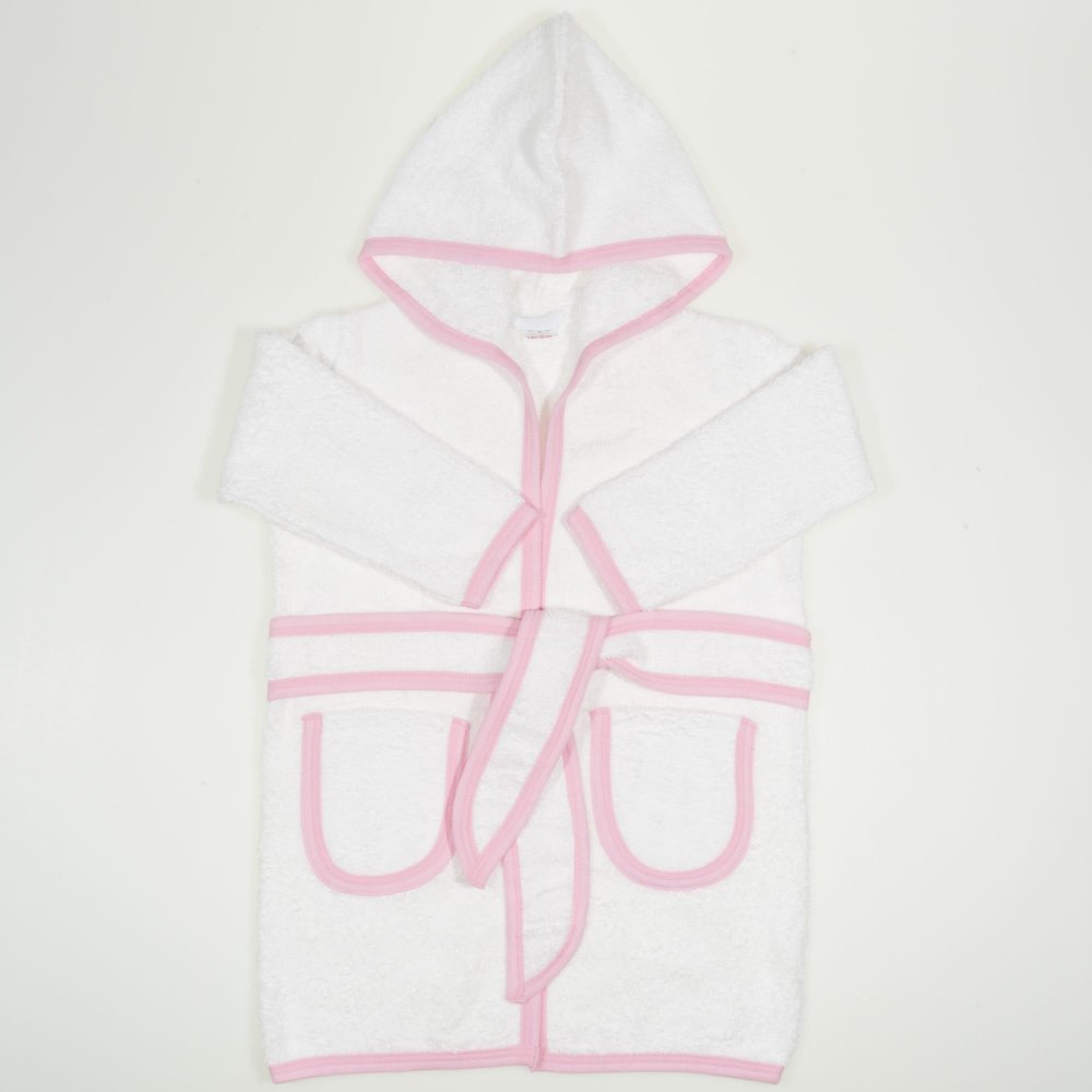 White & pink bathrobe | liloo