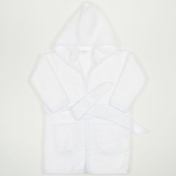 White organic cotton bathrobe