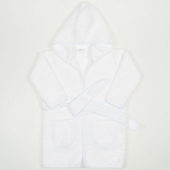 White organic cotton bathrobe