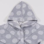 Gray bathrobe with dots print | liloo