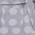 Gray bathrobe with dots print | liloo