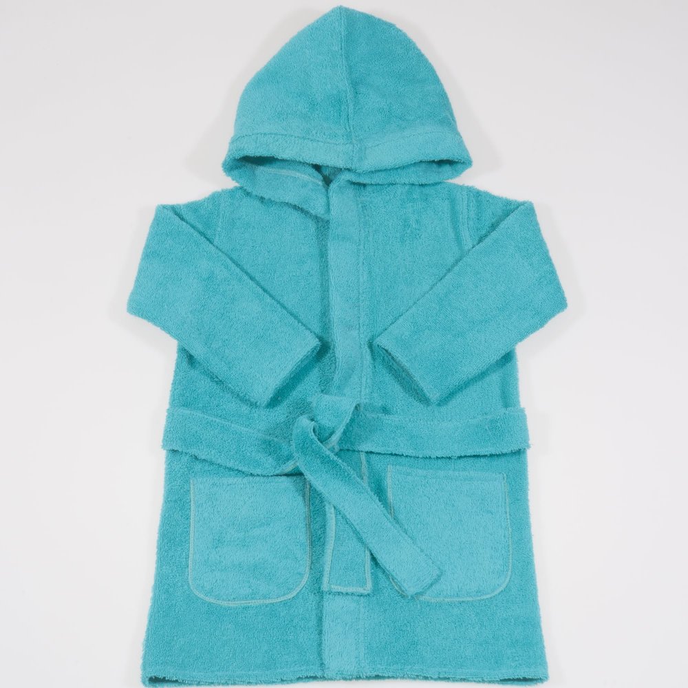 Dark green-turquoise bathrobe | liloo