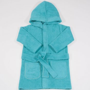 Dark green-turquoise bathrobe | liloo