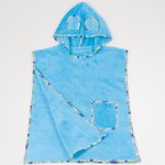 Poncho plaja copii - blue topaz premium | liloo