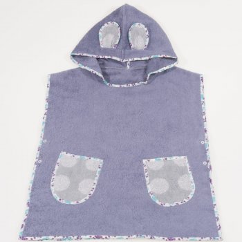 Children's beach poncho - dark gray | liloo