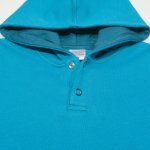 Enamel blue hoodie | liloo