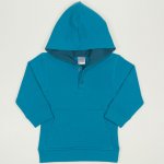 Enamel blue hoodie | liloo