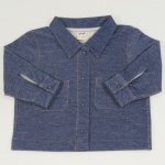 Blue nature organic cotton jacket | liloo