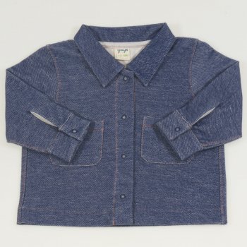 Blue nature organic cotton jacket