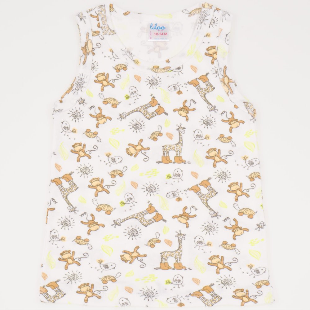 Tank undershirt with jungle print | liloo