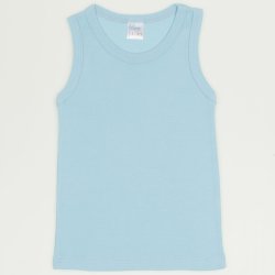 Blue petit four tank undershirt