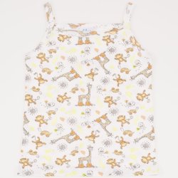 Girl tank undershirt with jungle print