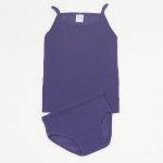 Girl's tank top and panties set - dark purple | liloo