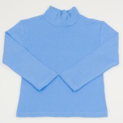 Blue turtleneck