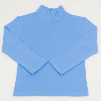 Blue turtleneck