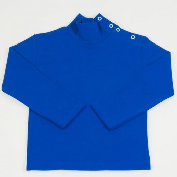 Classic blue turtleneck