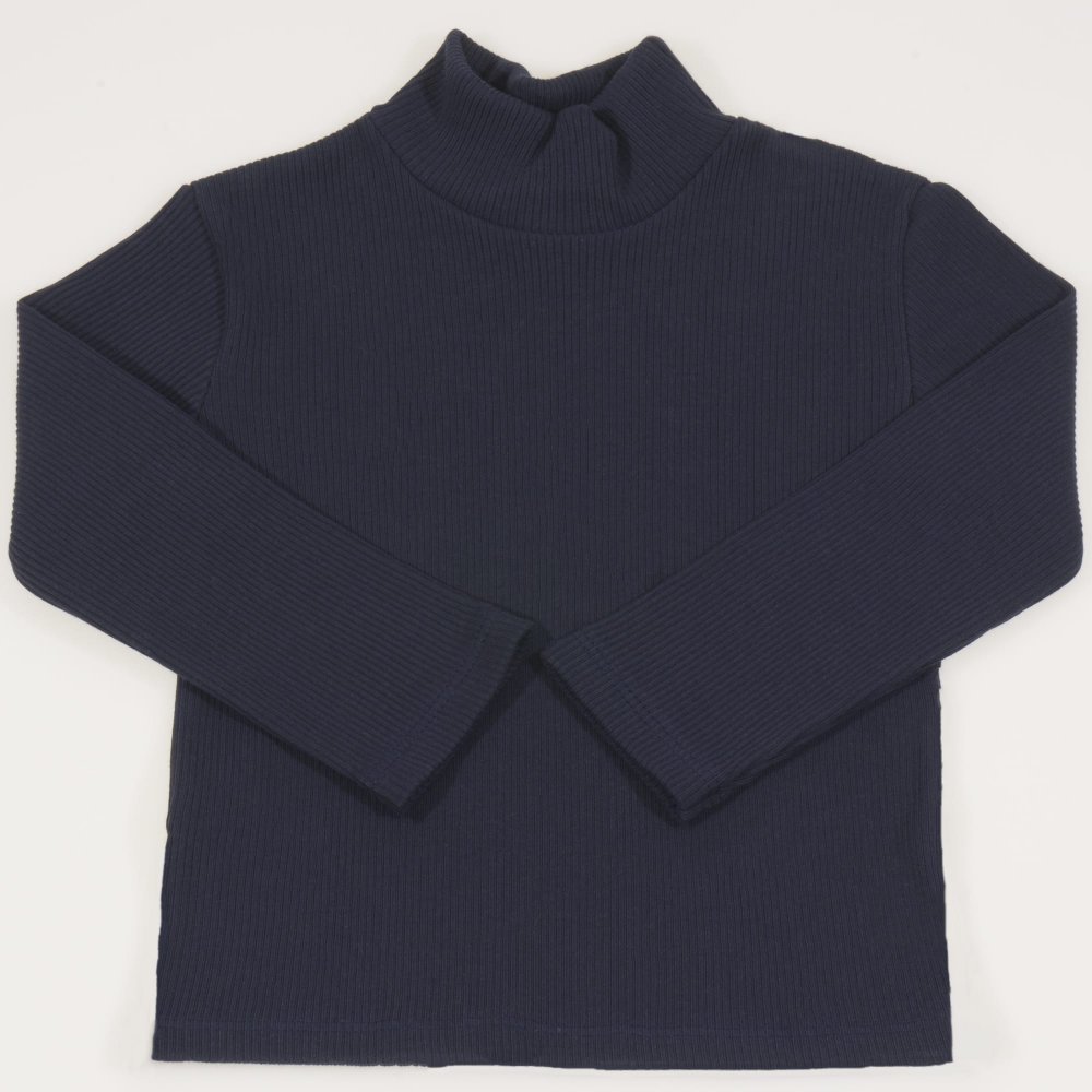 Dark blue thick turtleneck | liloo