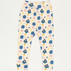 Babysoft trousers with stars-rockets print