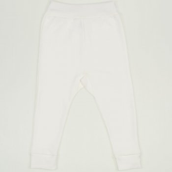 Pantaloni de casa cu manseta (izmene copii) blanc de blanc 