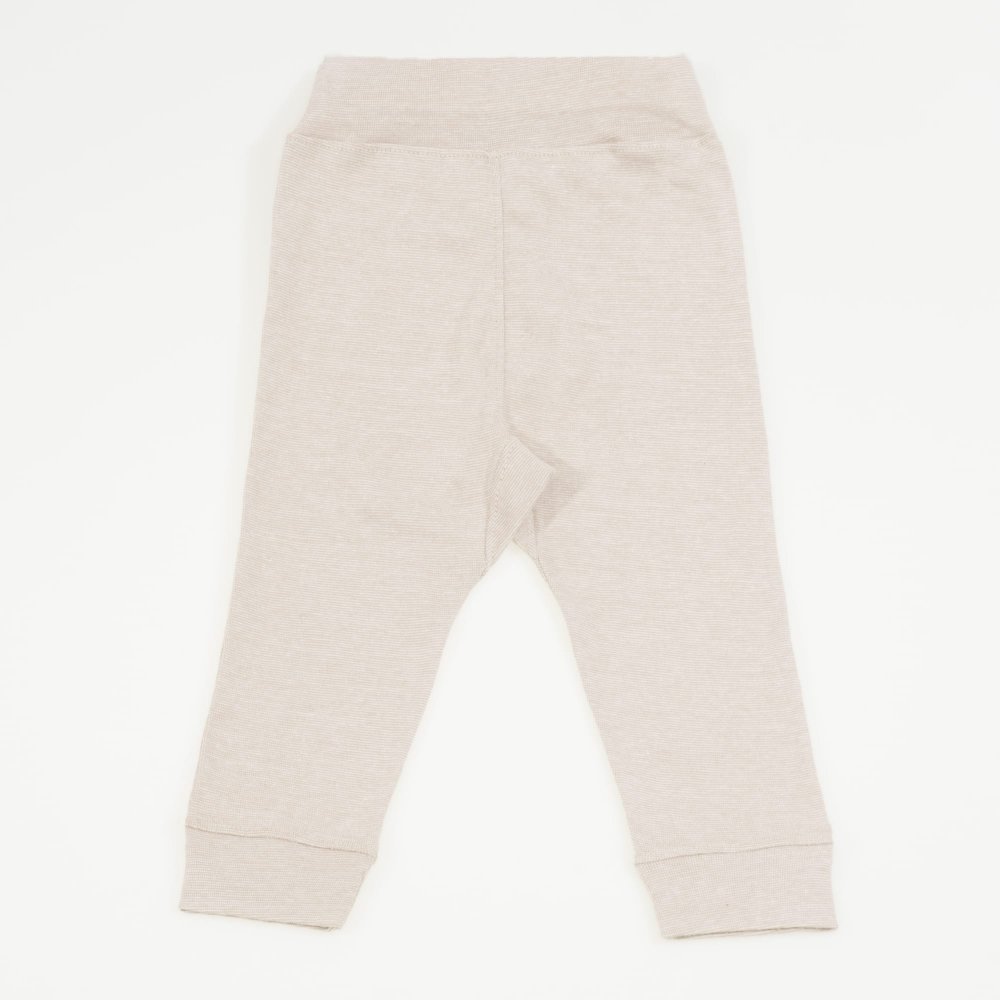 Beige organic cotton babysoft trousers| liloo