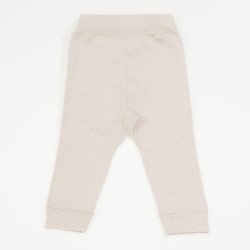 Pantaloni de casa cu manseta (izmene copii) bumbac organic bej