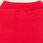 Pantaloni de casă cu manşetă (izmene copii) rosu tomato | liloo