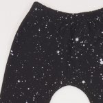 Black pants with white splashes print | liloo