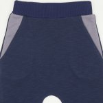 Pantaloni de trening cu tur albastru inchis | liloo.ro