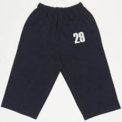 Pantaloni trening fără manșetă bleumarin imprimeu "29"