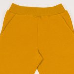 Pantaloni trening grosi buckthorn-brown cu banda si buzunar | liloo.ro