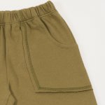 Khaki pull-on pants with pockets | liloo