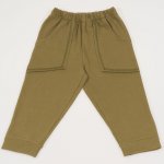 Khaki pull-on pants with pockets | liloo