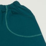 Pantaloni trening verde inchis cu buzunar | liloo