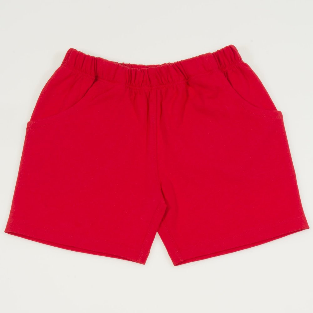 Red organic cotton shorts | liloo