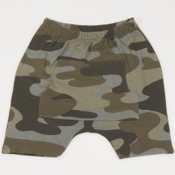 Pantaloni scurti imprimeu model camuflaj