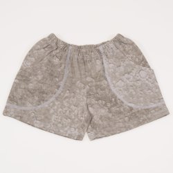 Grey sand shorts with pattern bubble print 