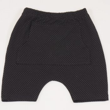 Black play shorts with white dots print | liloo