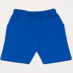 Dark blue knee-length shorts