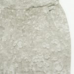 Grey sand capri trousers with pattern bubble print  | liloo