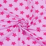 Pink single layer blanket organic cotton with stars print | liloo