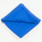 Paturica groasa din bumbac organic albastru - material multistrat premium| liloo