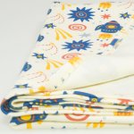 Single layer blanket with stars-rockets print | liloo