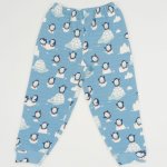 Aqua organic cotton long-sleeve thick pajamas with penguins print | liloo