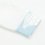 Salopeta (pijama) cu fermoar pentru bebelusi - bumbac organic aqua imprimeu model pinguini | liloo