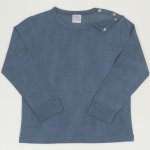 Blue-green melange long-sleeve thin pajamas uni | liloo