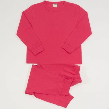 Pijamale primavara-toamna bumbac organic rosii