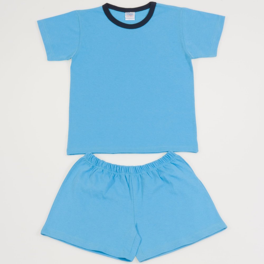 Turquoise short-sleeve thin pajamas | liloo