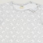 Gray short-sleeve thin pajamas - organic cotton with bears print | liloo