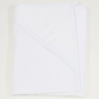 Small towel with organic cotton hood - white | liloo