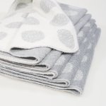 Gray towel with two faces - set of 5 pieces | liloo